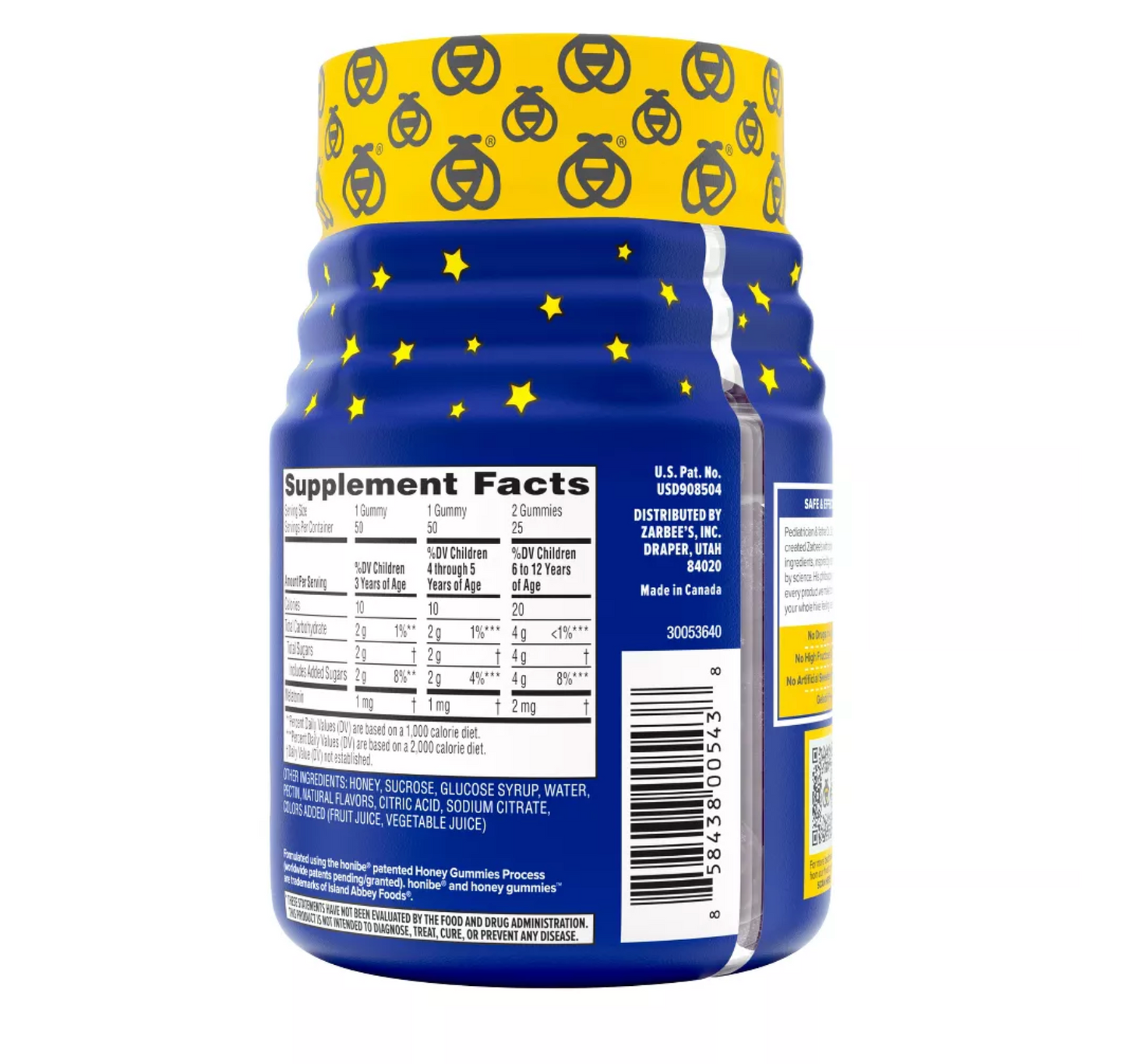 자비스 어린이 슬립 구미 Zarbee's Kid's Sleep Gummies 50ct