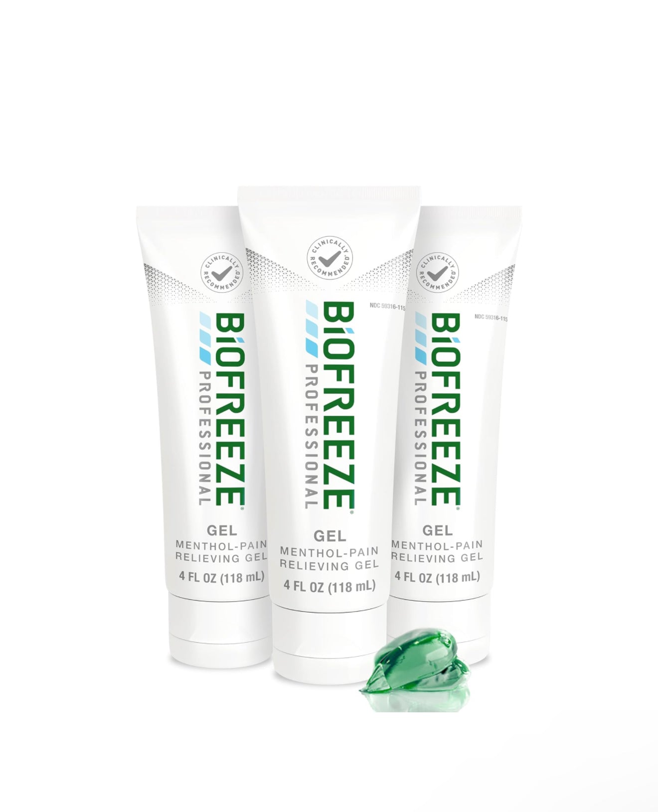 Biofreeze Professional Pain Relief Gel, 4oz 3pack 바이오프리즈 프로페셔널 118ml x3
