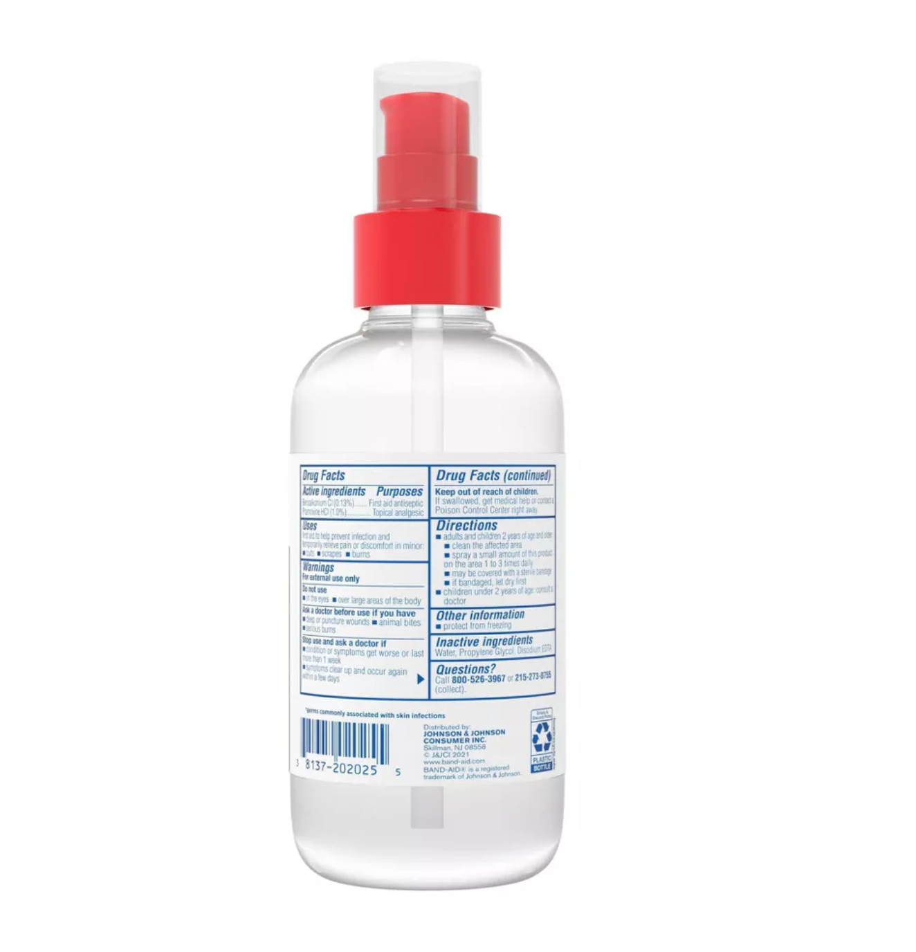 Band-Aid Spray 8fl -미국 응급처치 연고