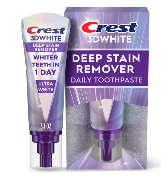 Crest 3D White Deep Stain Remover Daily Toothpaste