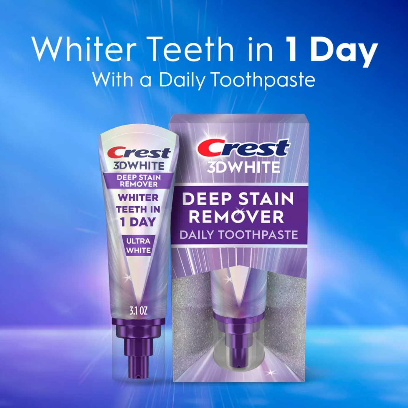Crest 3D White Deep Stain Remover Daily Toothpaste