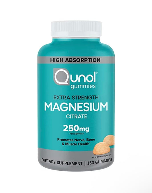 큐놀 고함량 마그네슘 시트레이트 구미 250mg Qunol Gummies Extra Strength Magnesium Citrate